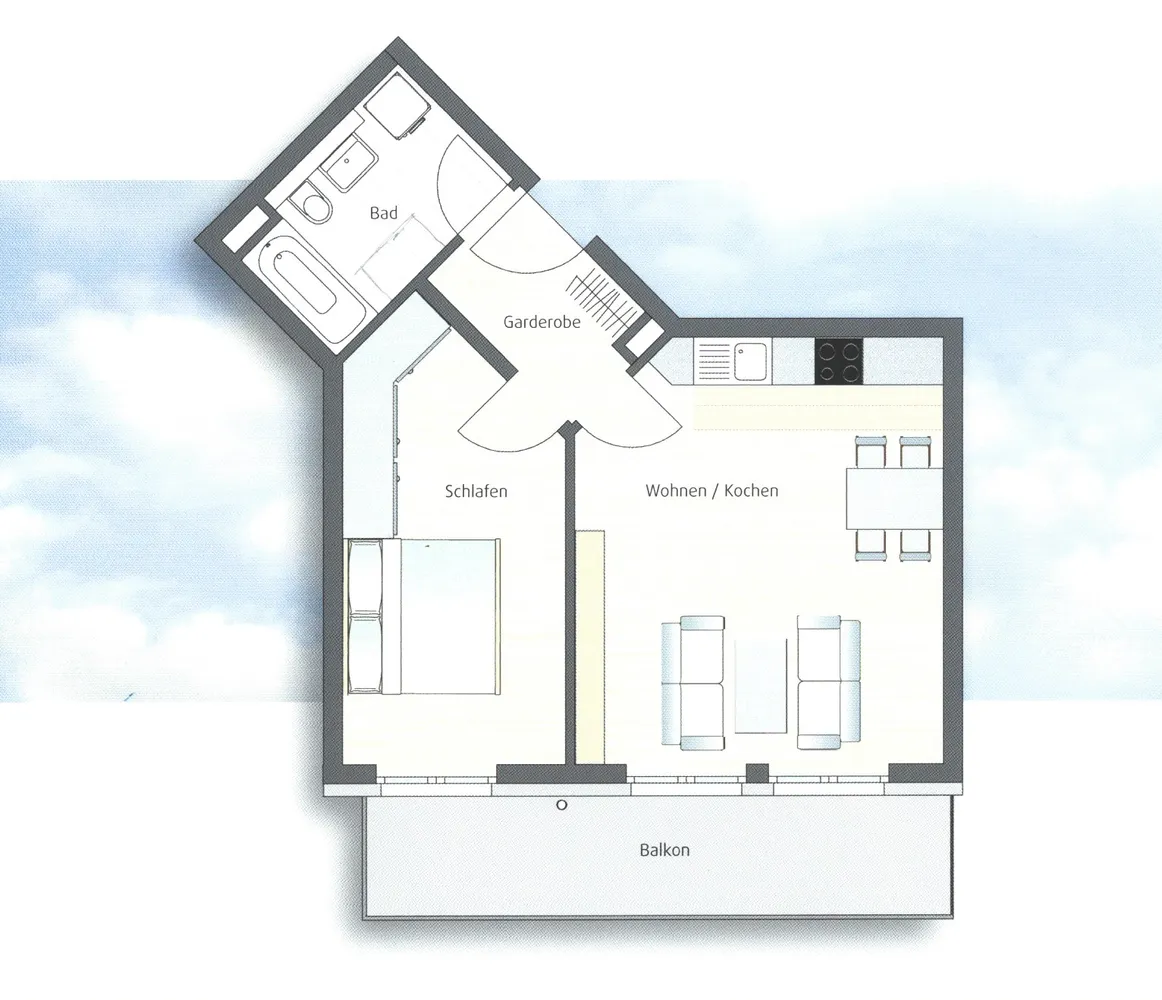 2 Zimmer Wohnung mit 56 m² in München – Bild 9