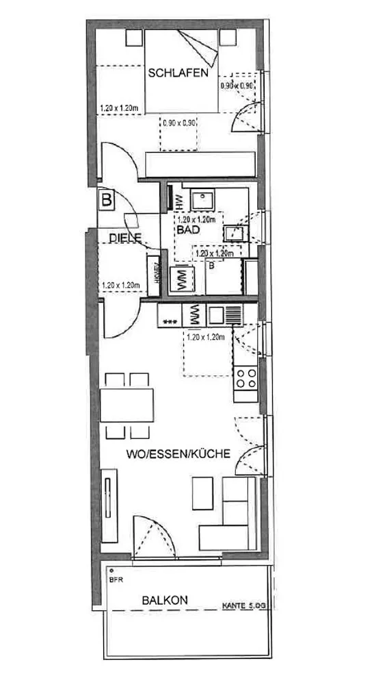 2 Zimmer Wohnung mit 51 m² in München – Bild 8