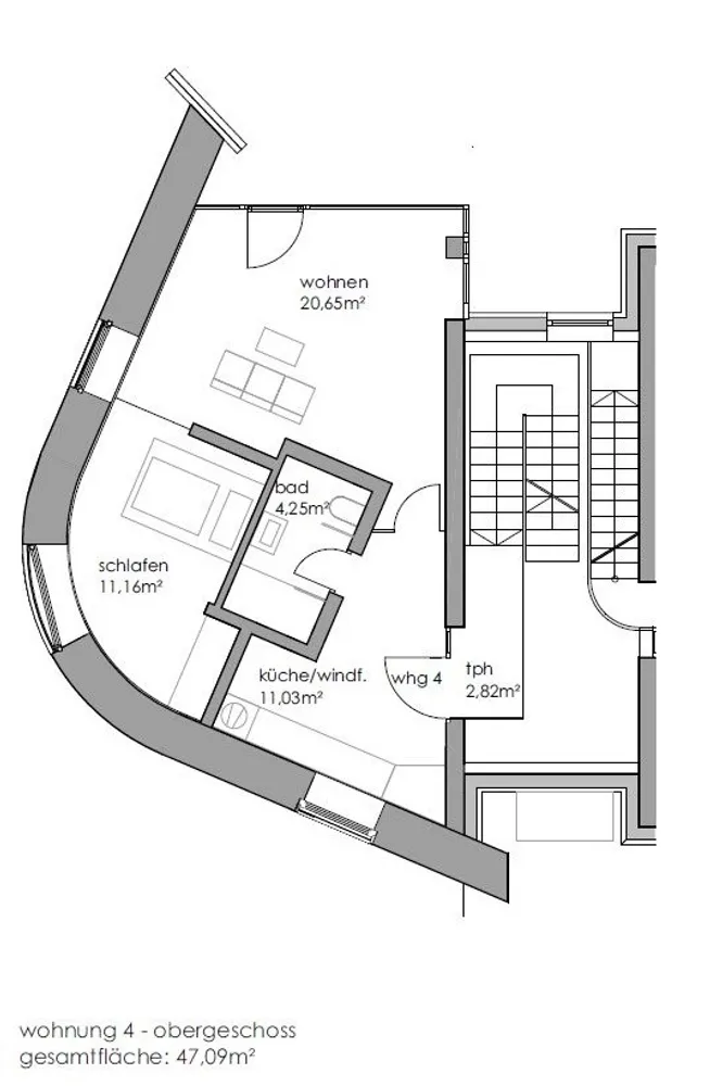 2 Zimmer Wohnung mit 47 m² in Straubing – Bild 9