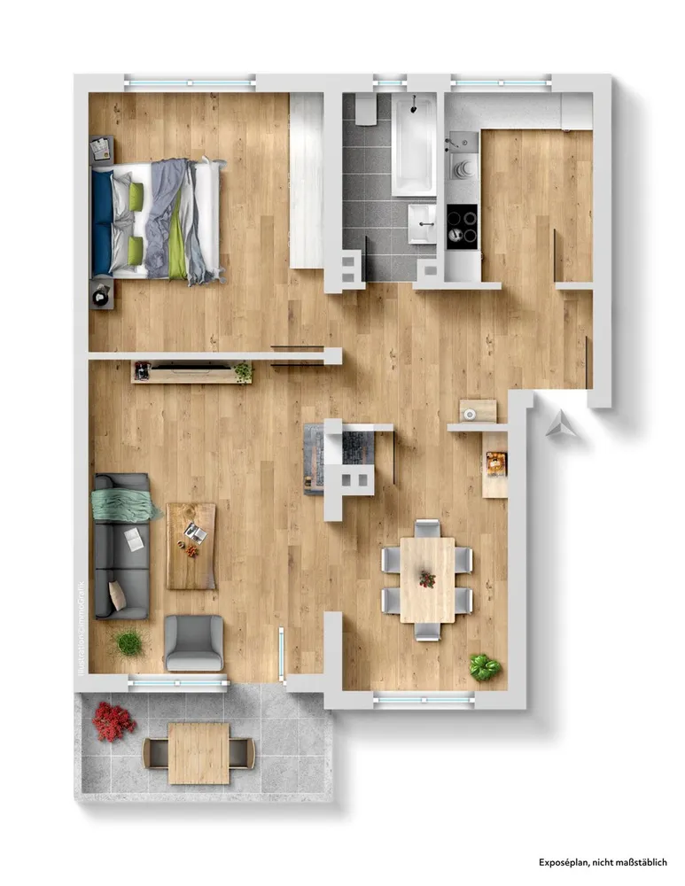 3 Zimmer Wohnung mit 68 m² in Kerpen – Bild 5