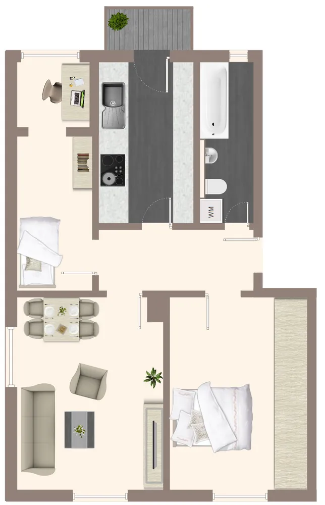 3 Zimmer Wohnung mit 63 m² in Dresden – Bild 3