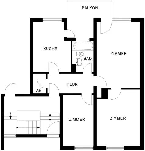 3 room apartment with 68 m² in Bochum – Photo 2