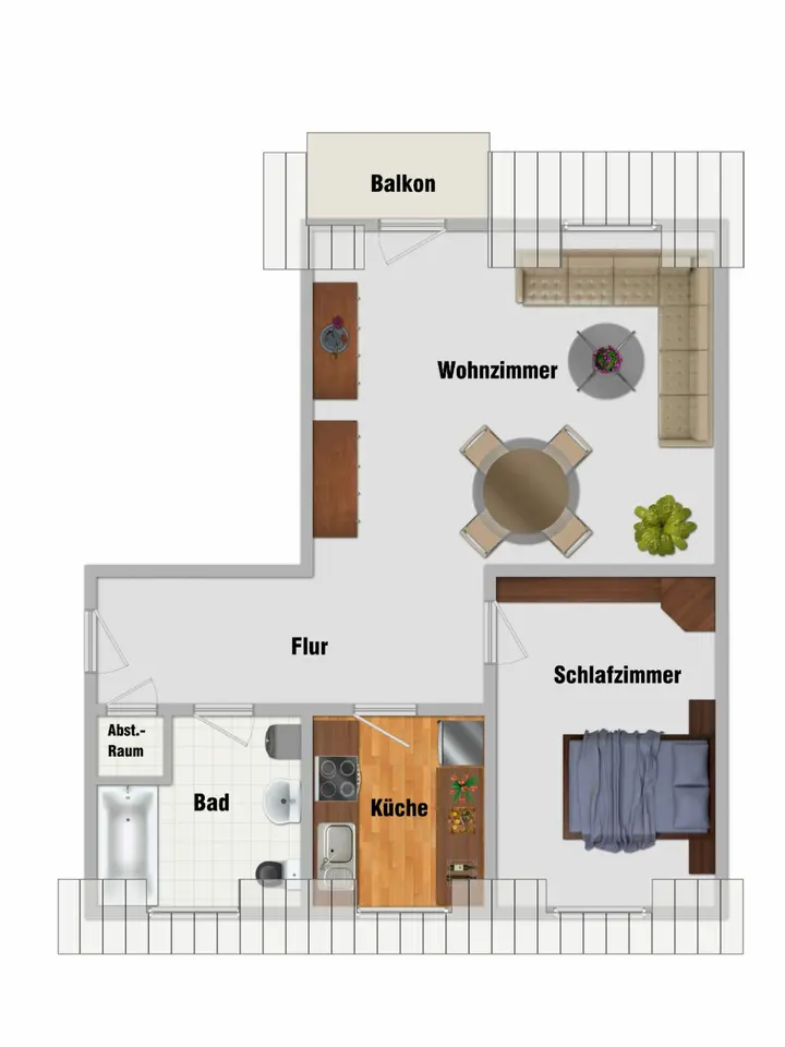 2 Zimmer Wohnung mit 55 m² in Suhl – Bild 4