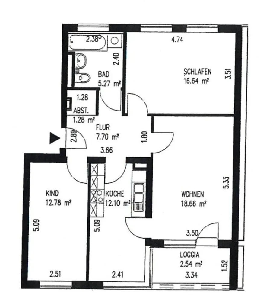 3 Zimmer Wohnung mit 75 m² in Berlin – Bild 3