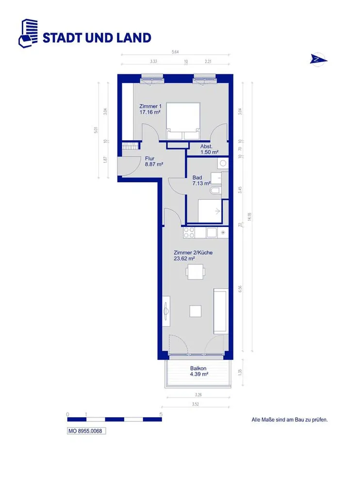 2 Zimmer Wohnung mit 60 m² in Berlin – Bild 9