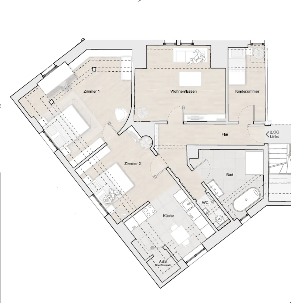 4 room apartment with 97 m² in Esslingen am Neckar – Photo 3