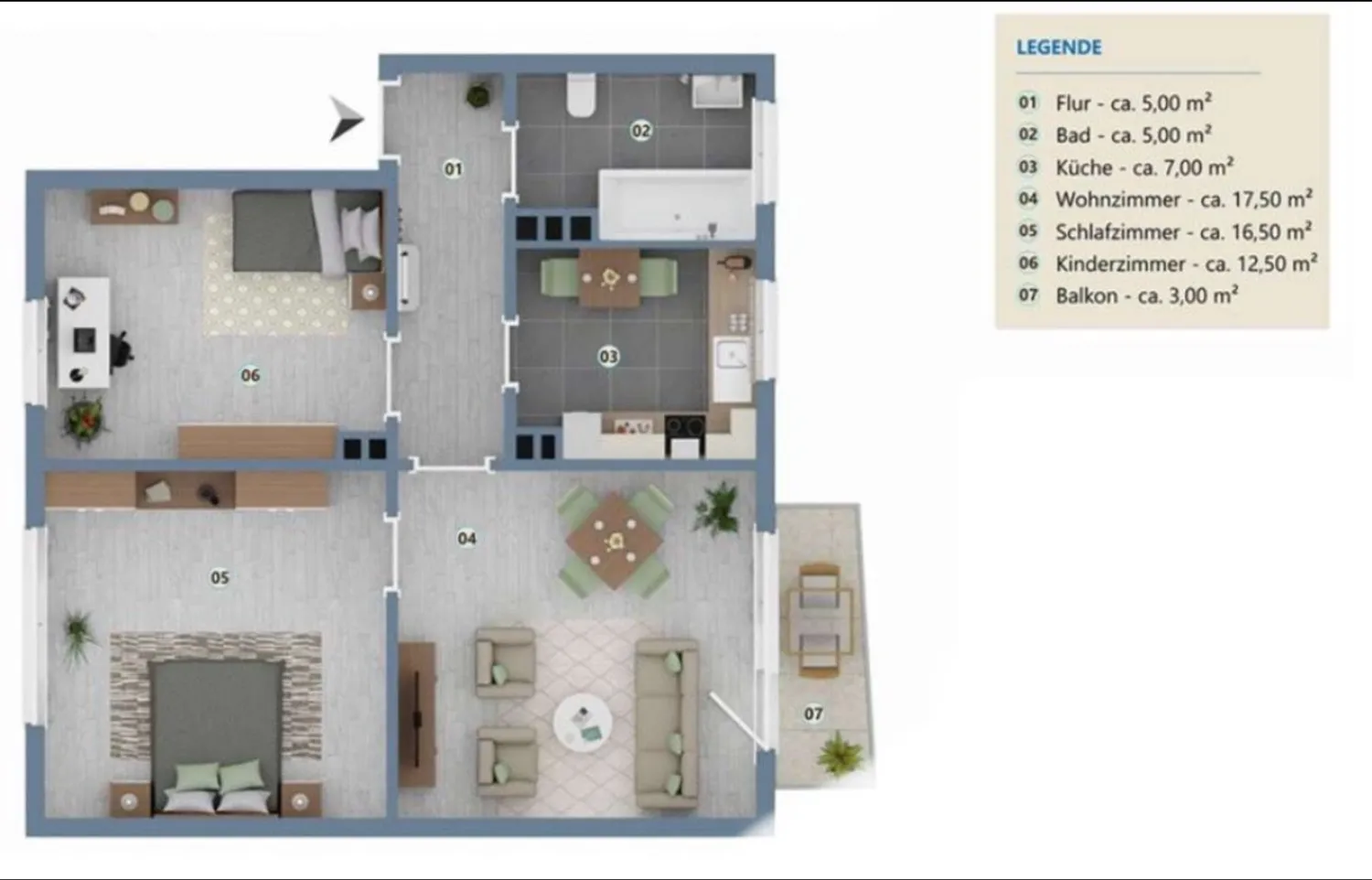 3 room apartment with 66 m² in Bielefeld – Photo 9