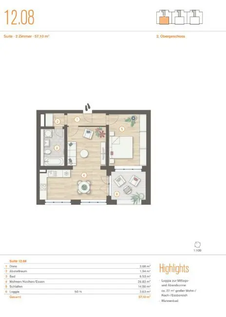 2 Zimmer Wohnung mit 57 m² in Falkensee – Bild 10