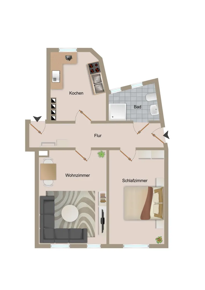 2 Zimmer Wohnung mit 72 m² in Magdeburg – Bild 7