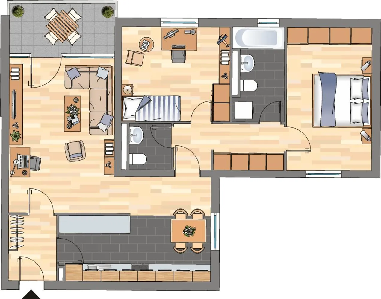 3 Zimmer Wohnung mit 77 m² in Wuppertal – Bild 2