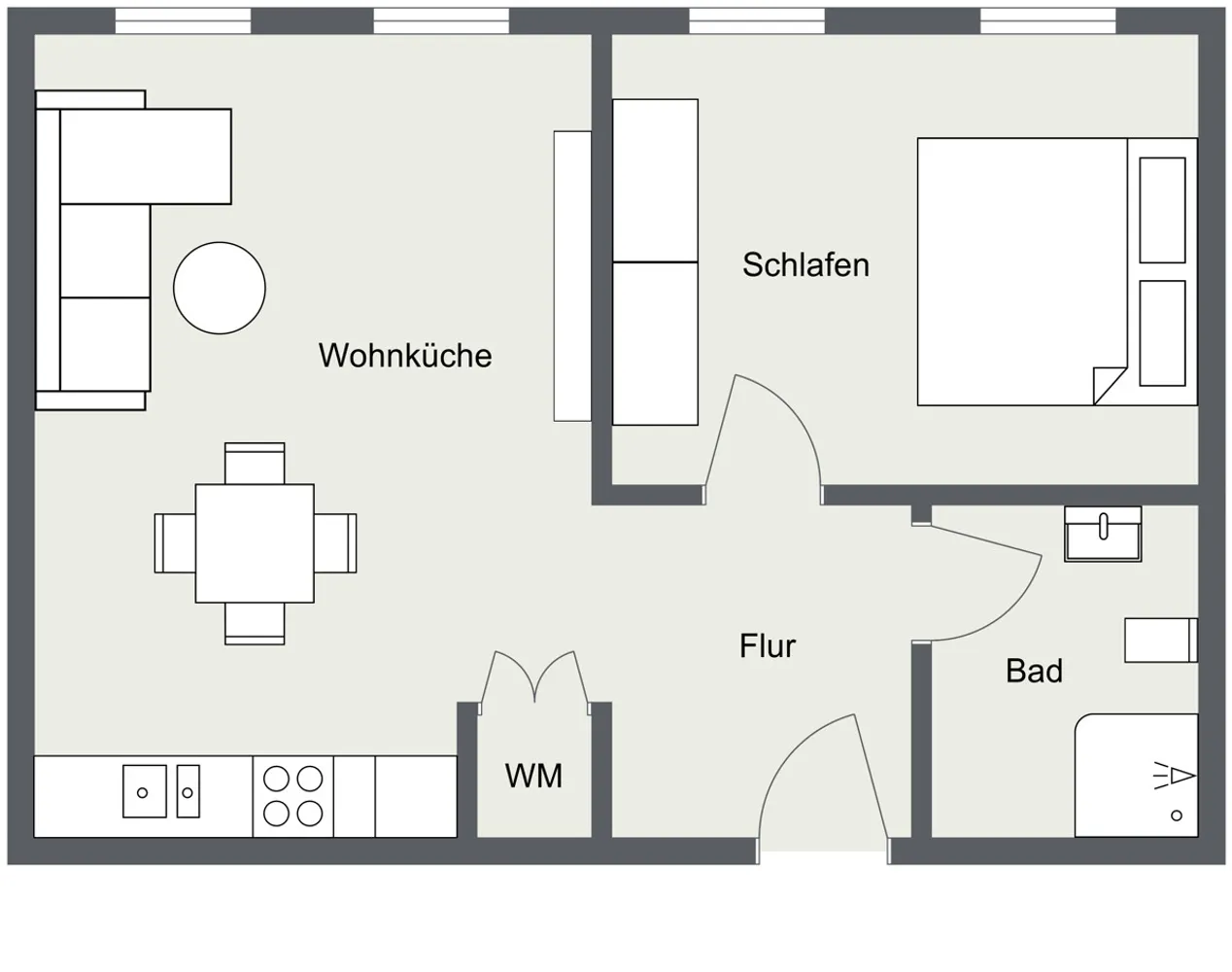 2 Zimmer Wohnung mit 57 m² in Flensburg – Bild 7