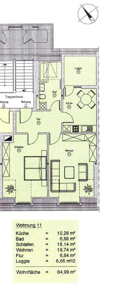 2 Zimmer Wohnung mit 65 m² in Leipzig – Bild 3