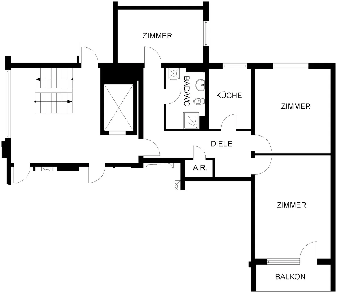 3 Zimmer Wohnung mit 84 m² in Hagen – Bild 2