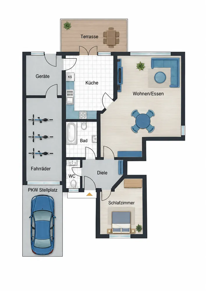 2 Zimmer Wohnung mit 80 m² in Bocholt – Bild 6