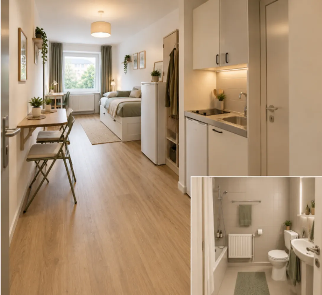 1 Zimmer Wohnung mit 19 m² in Aachen – Bild 2