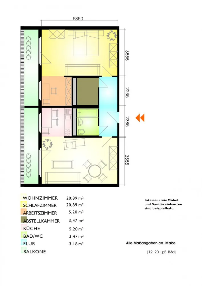 2 Zimmer Wohnung mit 73 m² in Leipzig – Bild 2