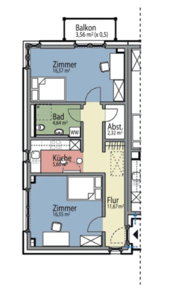 WG-Zimmer mit 16 m² in Flensburg – Bild 1
