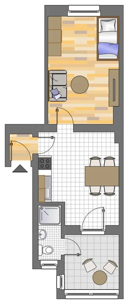 1 Zimmer Wohnung mit 39 m² in Dortmund – Bild 2