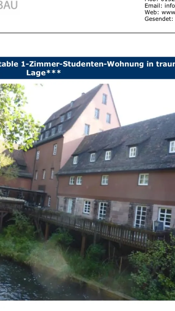 1 Zimmer Wohnung mit 30 m² in Nürnberg – Bild 1