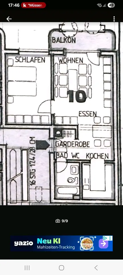 2 Zimmer Wohnung mit 58 m² in Saarbrücken – Bild 9