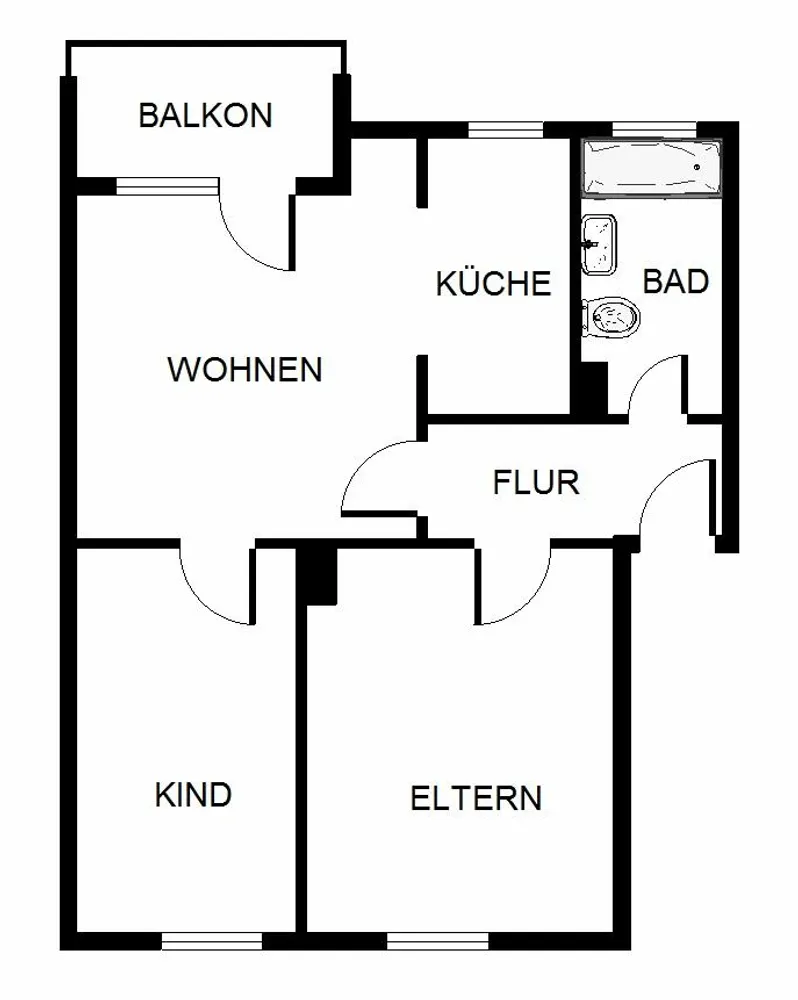 3 Zimmer Wohnung mit 50 m² in Castrop-Rauxel – Bild 8