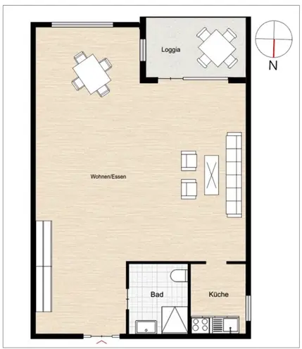 1 Zimmer Wohnung mit 31 m² in Münster – Bild 4