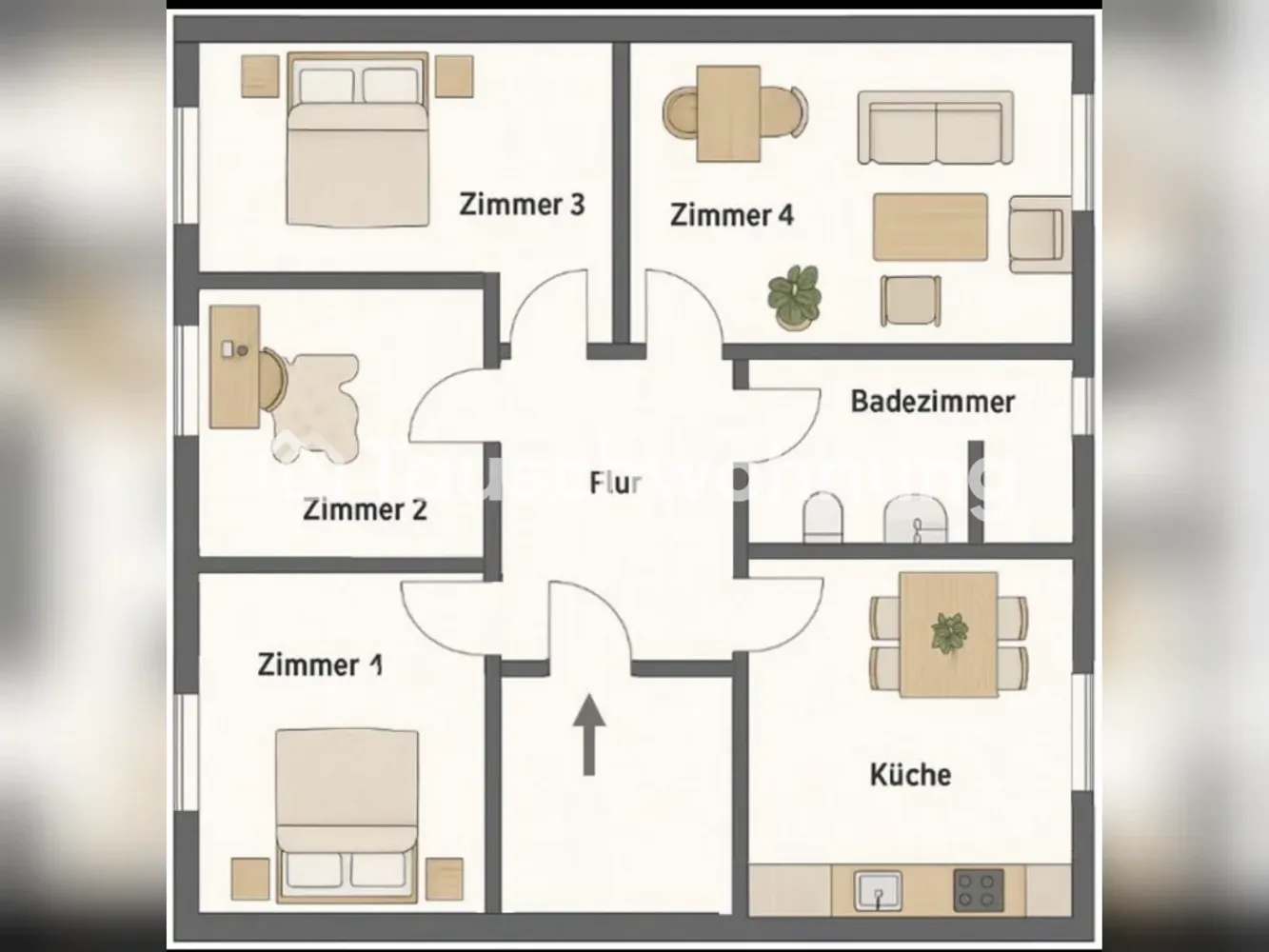 4 room apartment with 90 m² in Münster – Photo 3