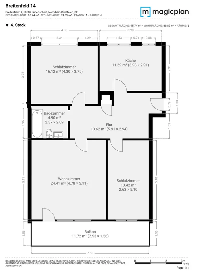 3 Zimmer Wohnung mit 88 m² in Lüdenscheid – Bild 7