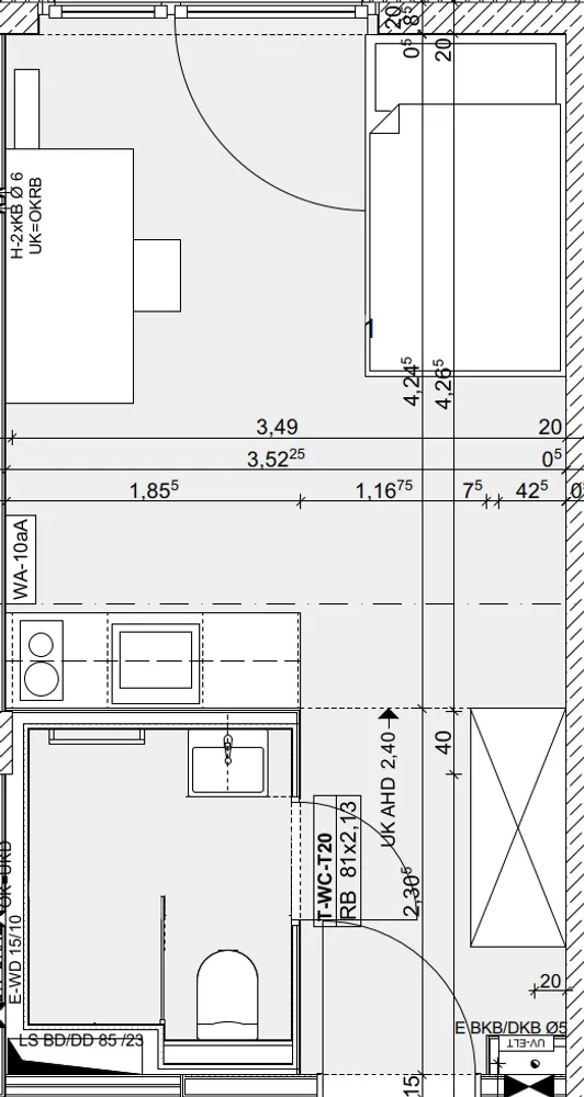 1 Zimmer Wohnung mit 23 m² in Hannover – Bild 11