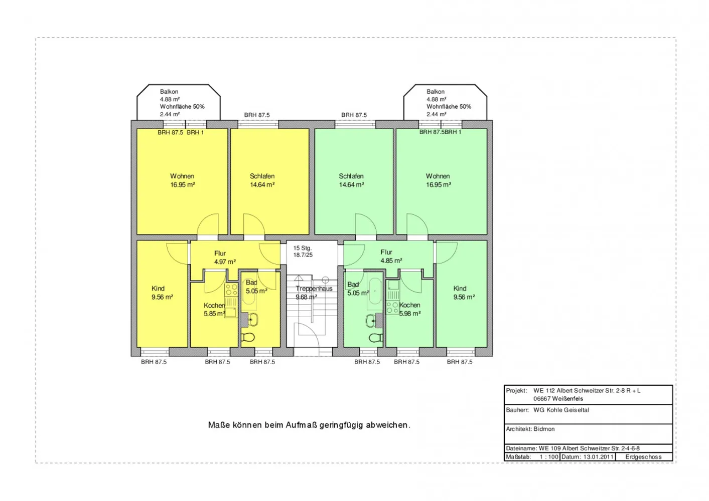 3 Zimmer Wohnung mit 59 m² in Weißenfels – Bild 2