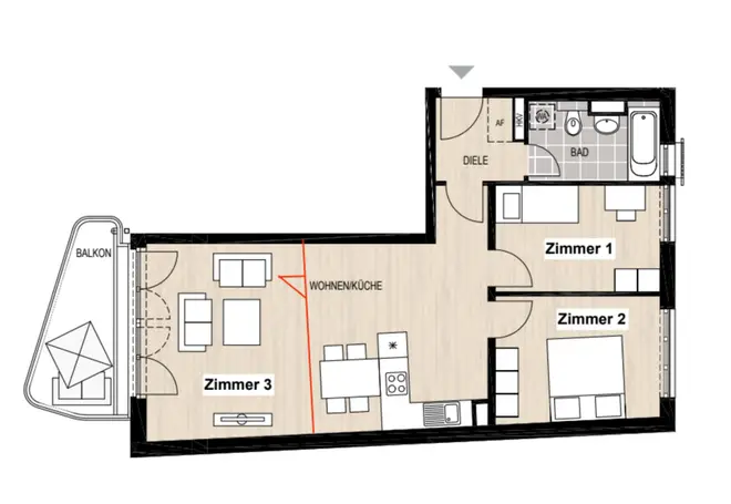 WG-Zimmer mit 10 m² in München – Bild 4