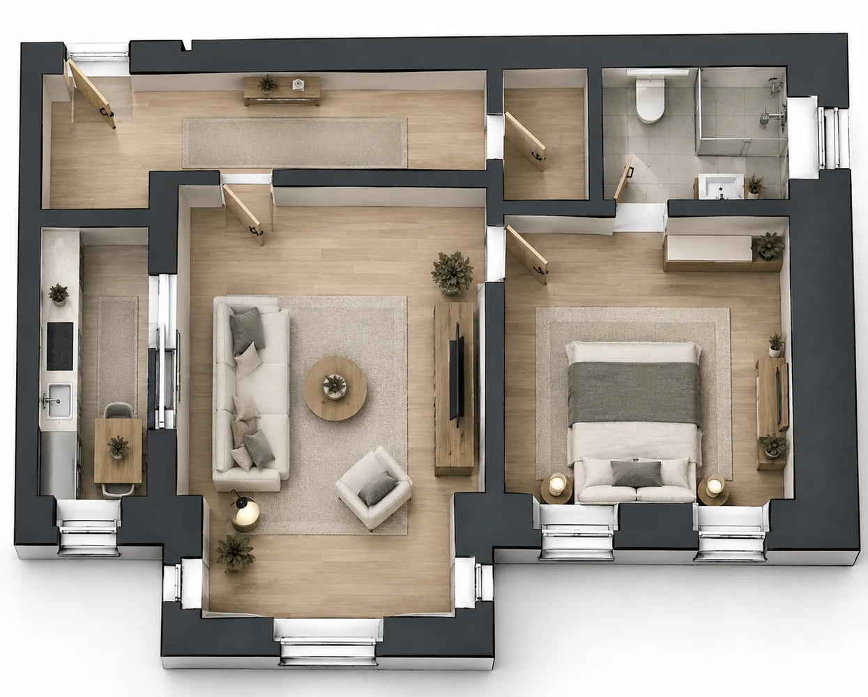 2 Zimmer Wohnung mit 57 m² in Leipzig – Bild 2