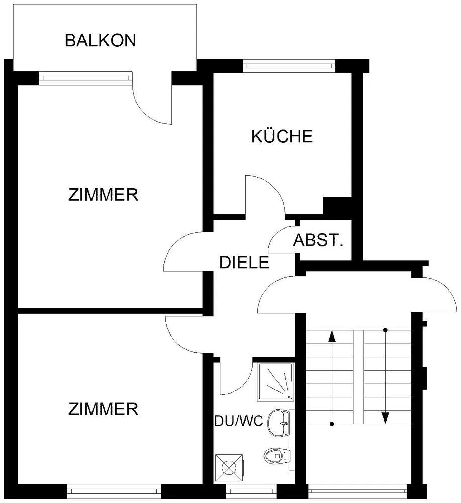 2 Zimmer Wohnung mit 60 m² in Hagen – Bild 1