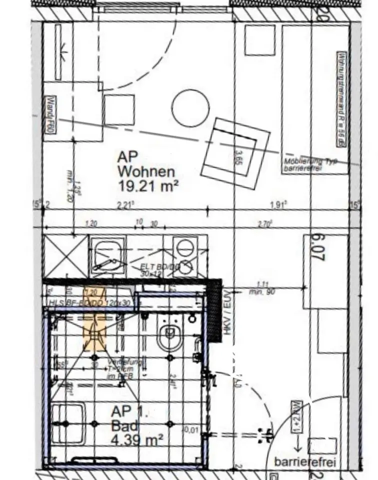 2 Zimmer Wohnung mit 24 m² in Nürnberg – Bild 4
