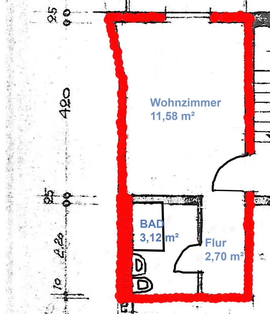 1 Zimmer Wohnung mit 17 m² in Köln – Bild 2