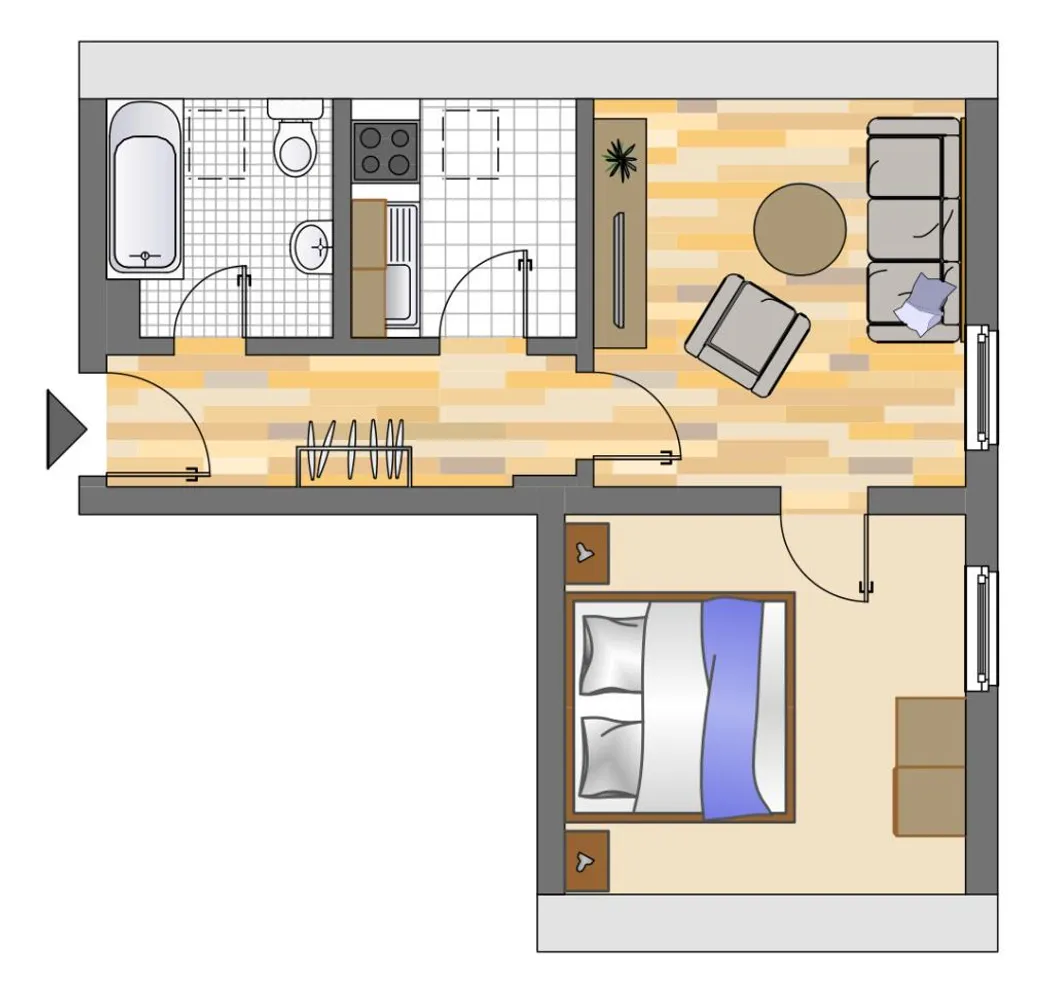 3 room apartment with 31 m² in Gelsenkirchen – Photo 7