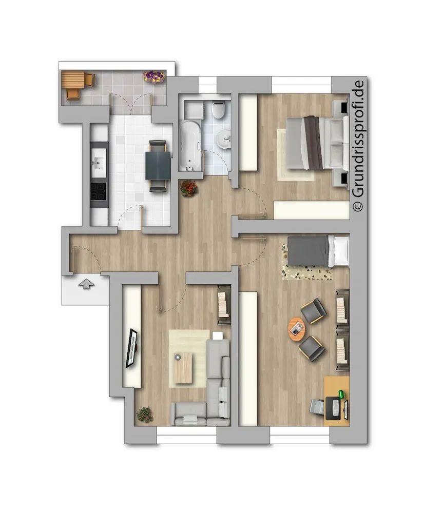 3 Zimmer Wohnung mit 73 m² in Magdeburg – Bild 4