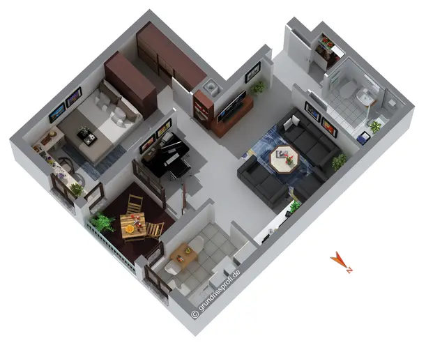 2 Zimmer Wohnung mit 46 m² in München – Bild 5