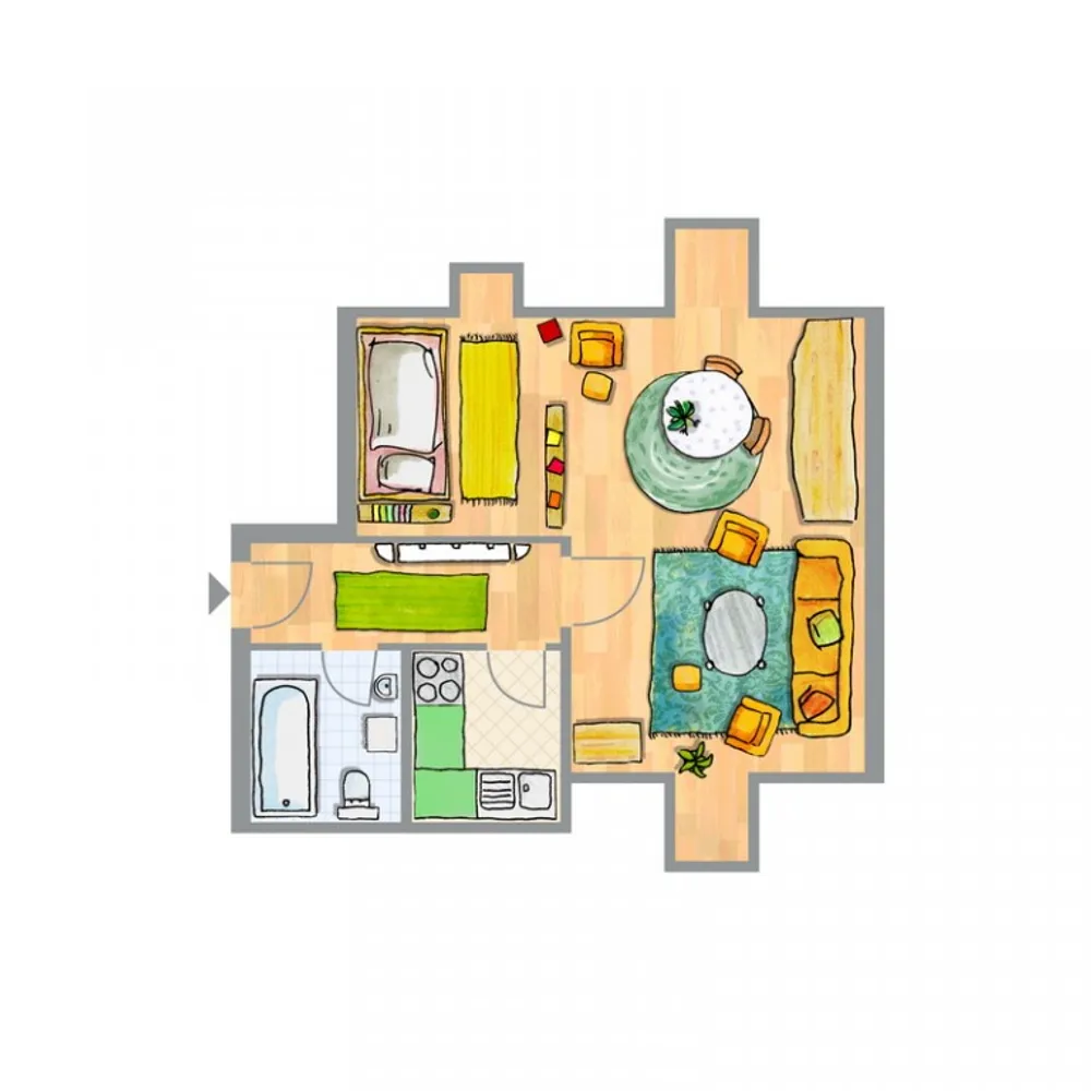 1 Zimmer Wohnung mit 30 m² in Lutherstadt Wittenberg – Bild 4