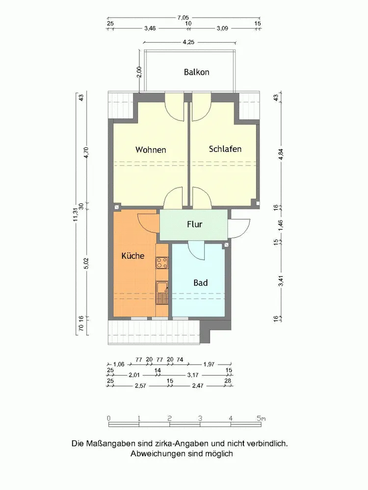 2 Zimmer Wohnung mit 55 m² in Merseburg – Bild 4