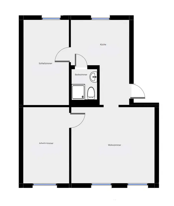 3 Zimmer Wohnung mit 57 m² in Bitterfeld-Wolfen – Bild 9