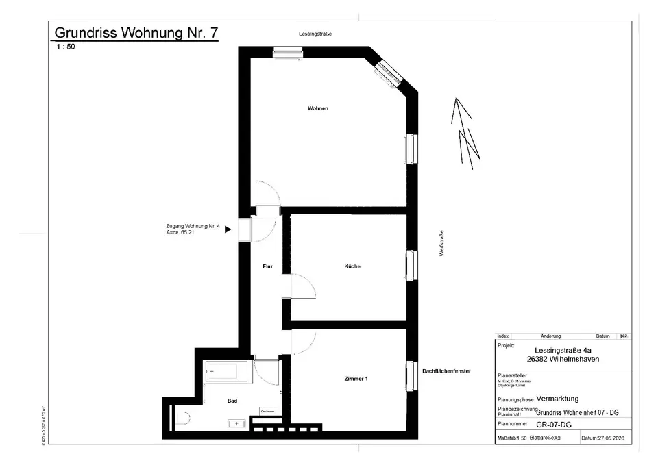 2 Zimmer Wohnung mit 65 m² in Wilhelmshaven – Bild 5