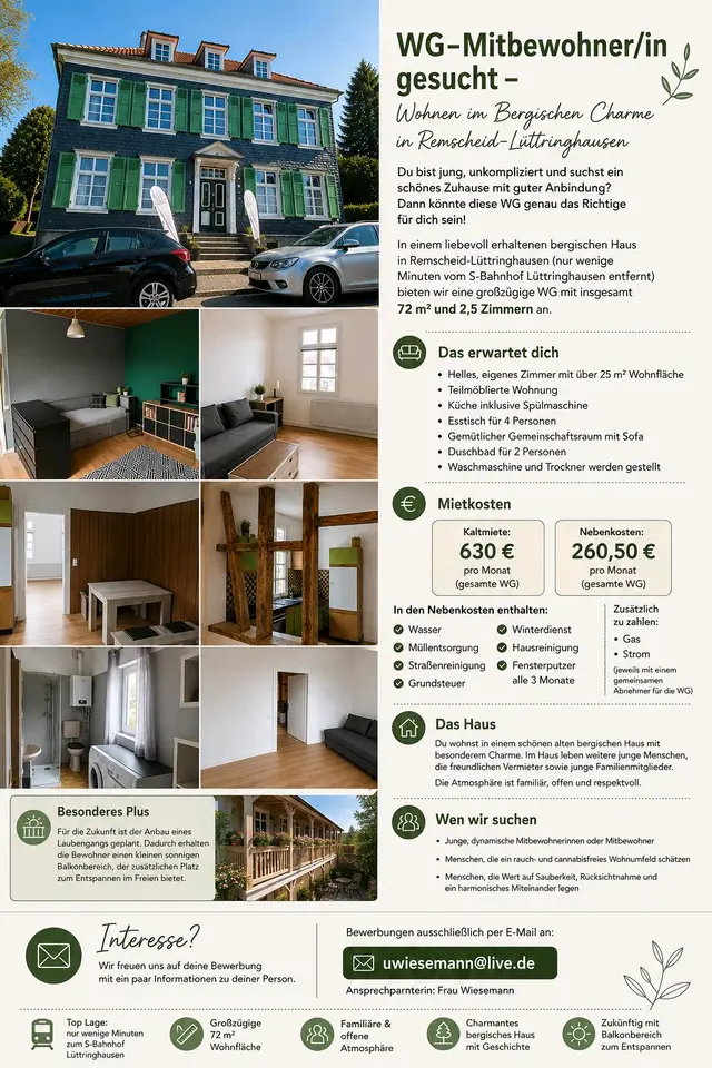 2 Zimmer Wohnung mit 55 m² in Wuppertal – Bild 7
