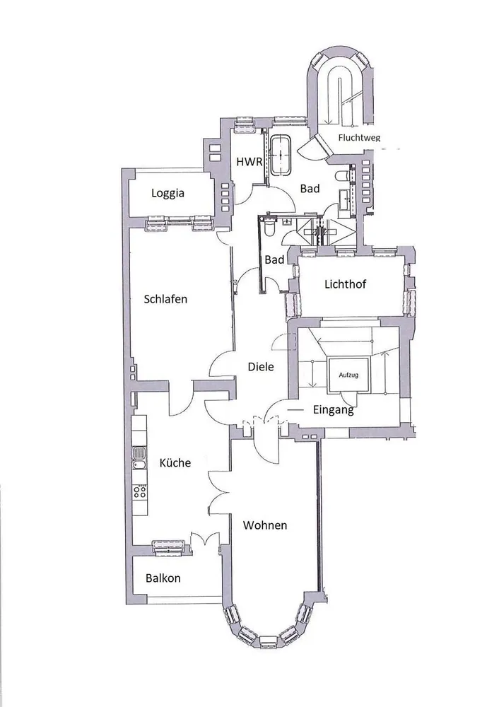 2 room apartment with 115 m² in Berlin – Photo 10