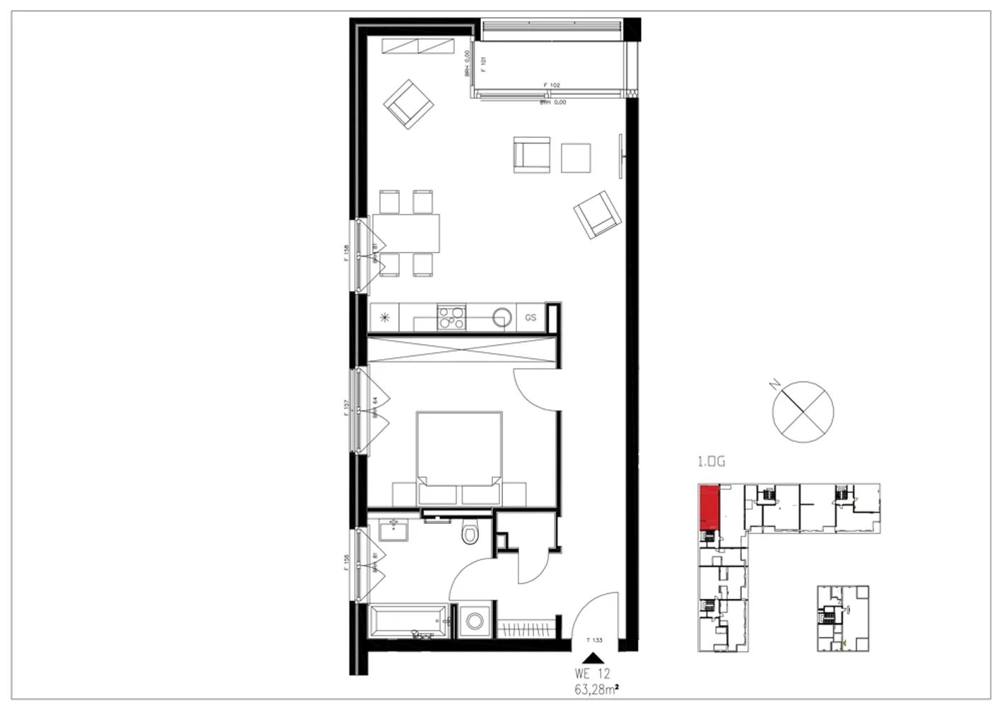 2 Zimmer Wohnung mit 63 m² in Leipzig – Bild 2