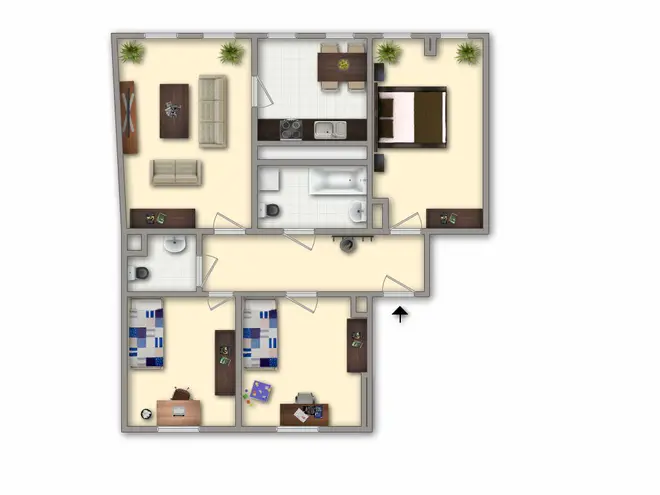 4 Zimmer Wohnung mit 75 m² in Chemnitz – Bild 3
