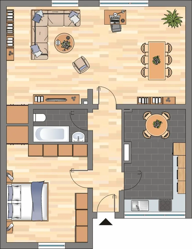 2 Zimmer Wohnung mit 67 m² in Duisburg – Bild 2