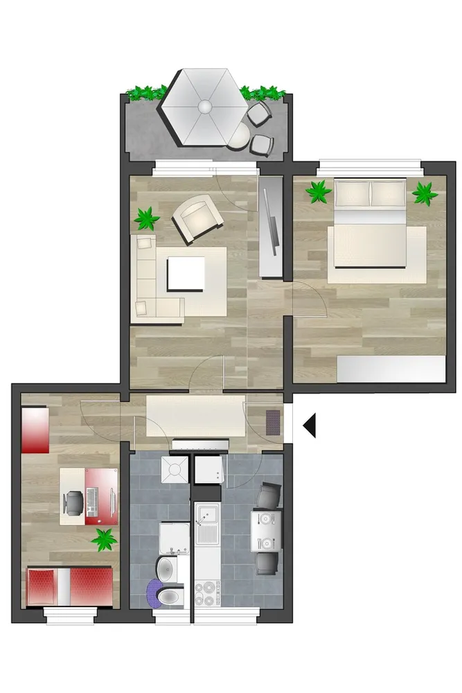 3 Zimmer Wohnung mit 58 m² in Chemnitz – Bild 4