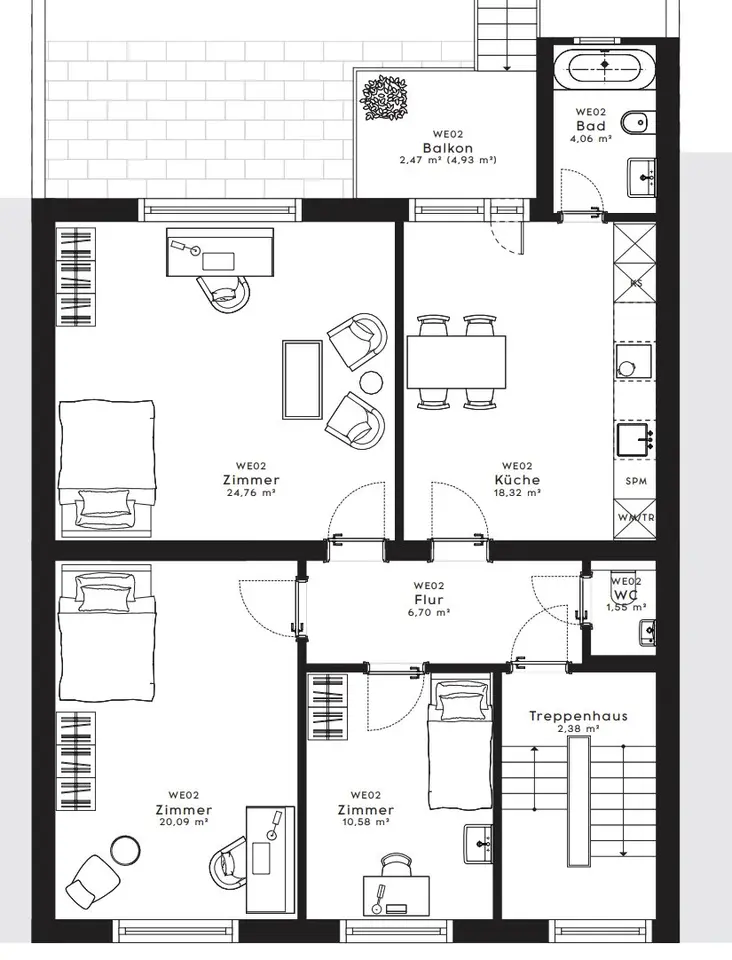 WG-Zimmer mit 25 m² in Düsseldorf – Bild 6