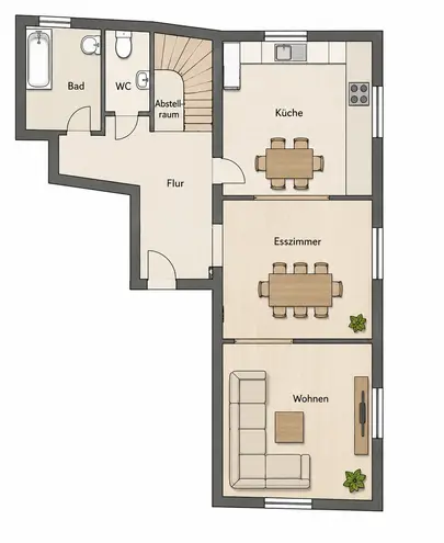 5 Zimmer Wohnung mit 110 m² in Düsseldorf – Bild 3
